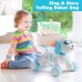 Smart Robotic Puppy  Dog Pets with LED Eyes, Interactive Walking Sing Telling  Story with Watch Remote